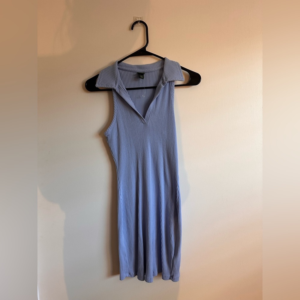 Wild fable blue collard mini dress